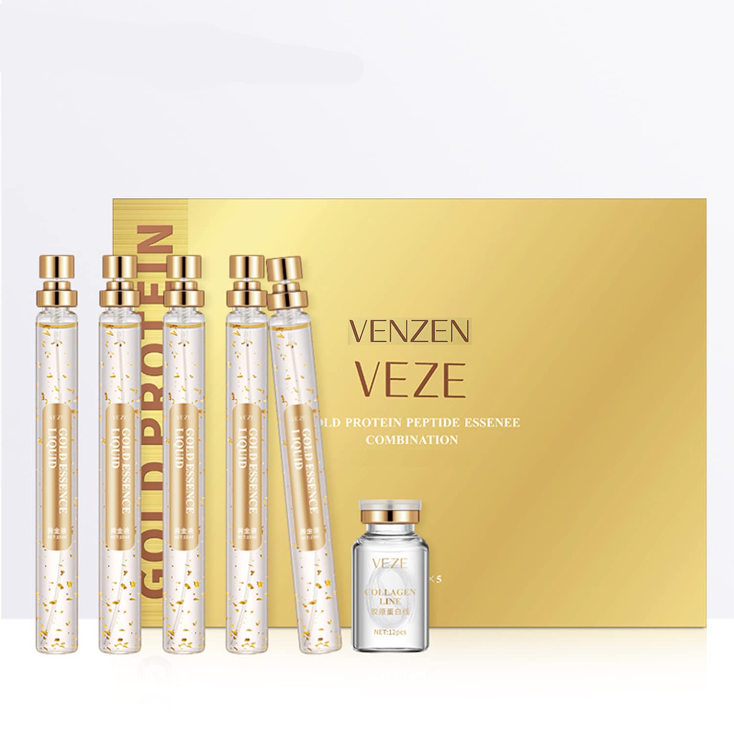 Amazon.com: VENZEN Gold Protein Peptide Essence Serum Combination